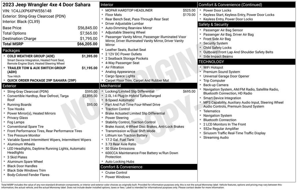 2023 Jeep Wrangler 4xe Sahara