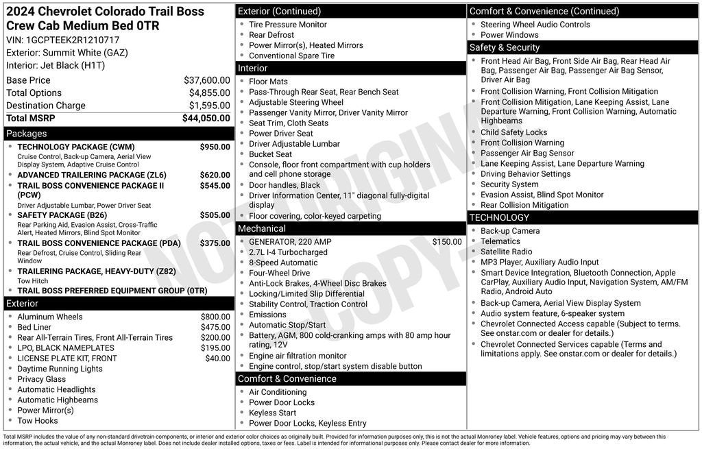 2024 Chevrolet Colorado Trail Boss