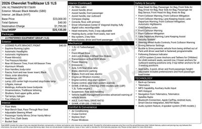2026 Chevrolet Trailblazer LS