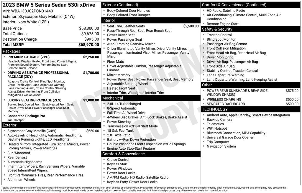 2023 BMW 5 Series 530i xDrive