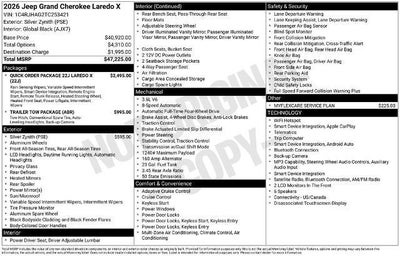 2026 Jeep Grand Cherokee Laredo X 4x4