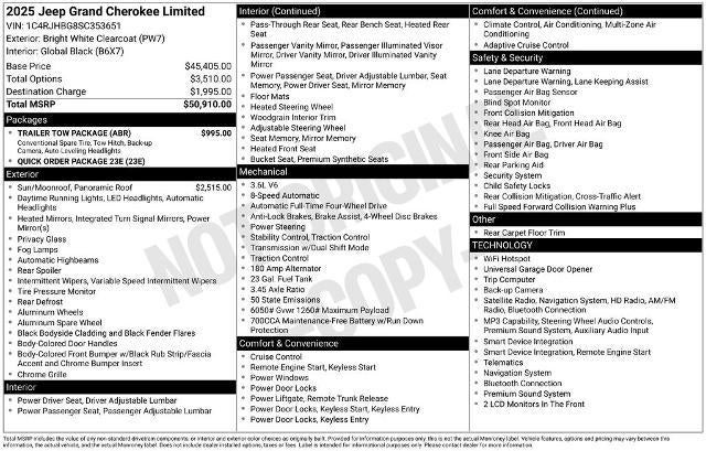 2025 Jeep Grand Cherokee Limited 4x4