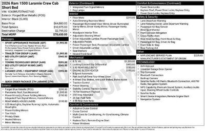 2026 RAM 1500 Laramie 4x4 Crew Cab 5'7" Box