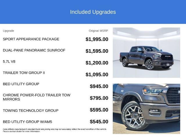 2026 RAM 1500 Laramie 4x4 Crew Cab 5'7" Box