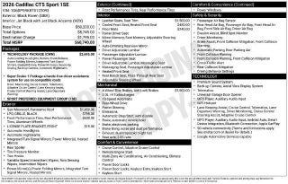2026 Cadillac CT5 4dr Sdn Sport