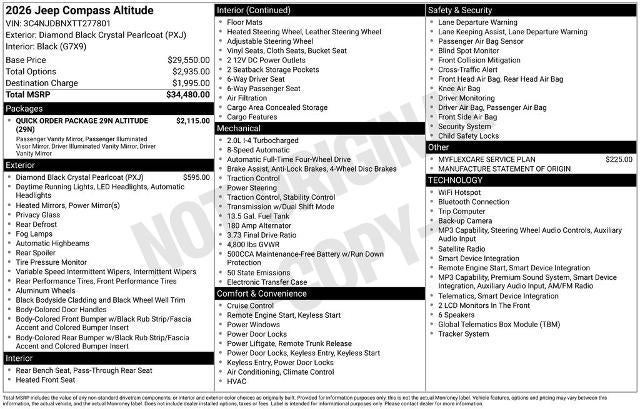 2026 Jeep Compass Latitude 4x4