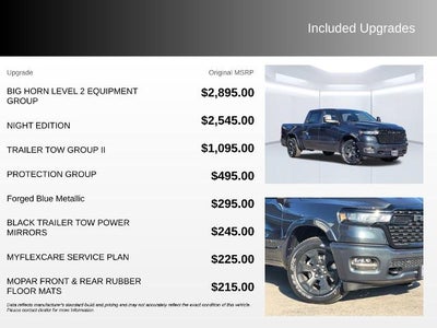 2026 RAM 1500 Big Horn 4x4 Crew Cab 5'7" Box