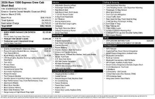 2026 RAM 1500 Express 4x4 Crew Cab 5'7" Box